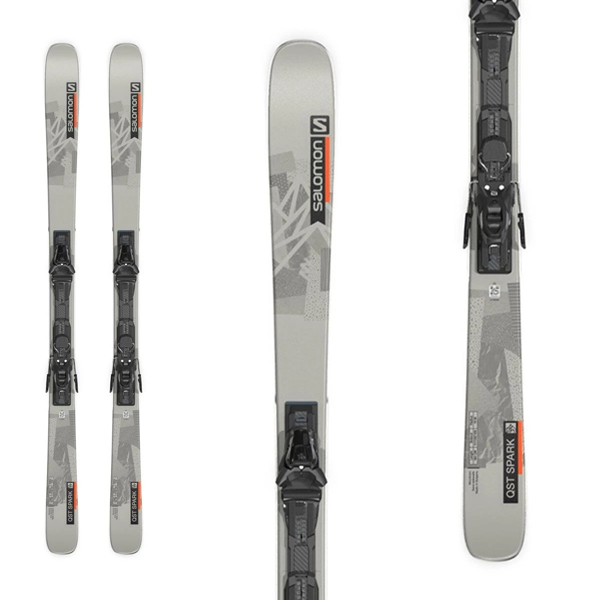 Salomon Qst Spark Skis W/ M10 GW Bindings 2023 1 Salomon Qst Spark Skis W/ M10 GW Bindings 2023