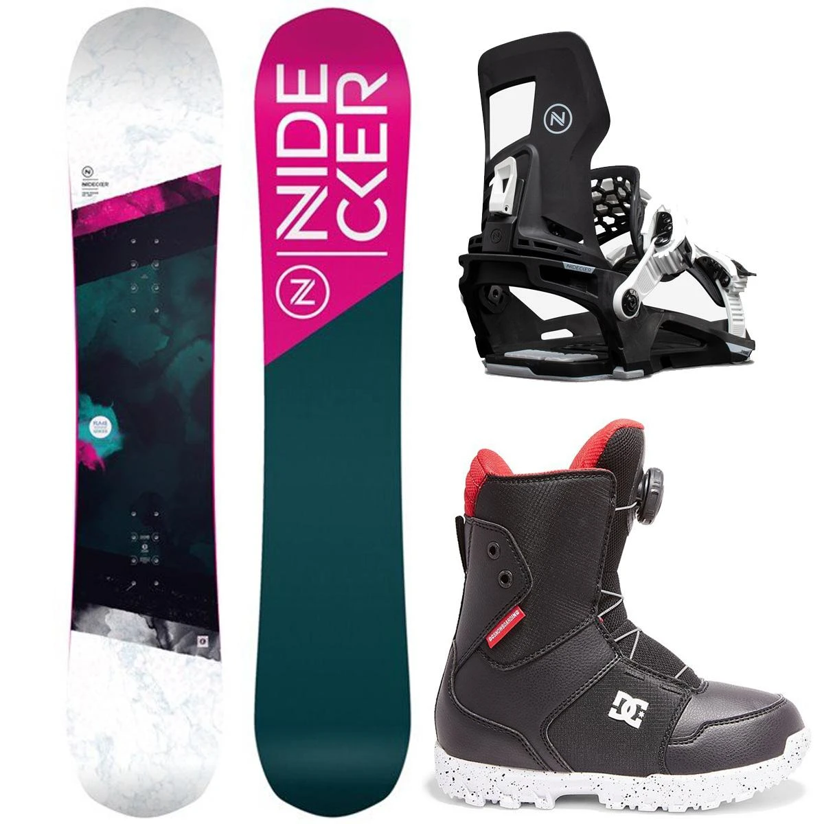 Nidecker Micron Flake Complete Snowboard Package 1 Nidecker Micron Flake Complete Snowboard Package