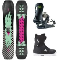 Rome Slapstick Kid's Complete Snowboard Package