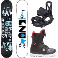 GNU Recess Boy's Complete Snowboard Package