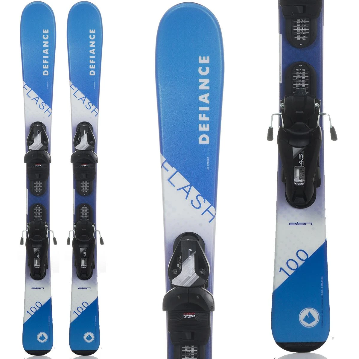Defiance Flash Blue 80-130cm Kid's Skis 2023 1 Defiance Flash Blue 80-130cm Kid's Skis 2023