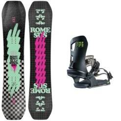 Rome Slapstick Kid's Snowboard 2023 With Rome Ace Bindings